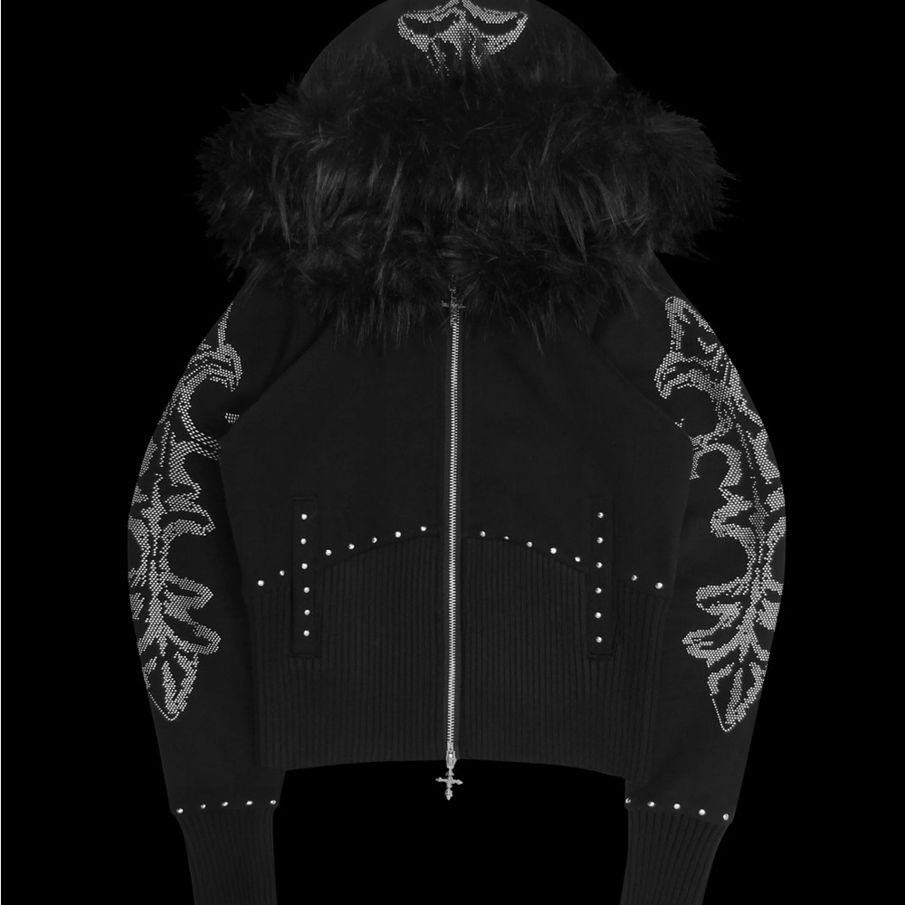 Named Collective Feral Faux Fur Hoodie Detachable Hood S/M